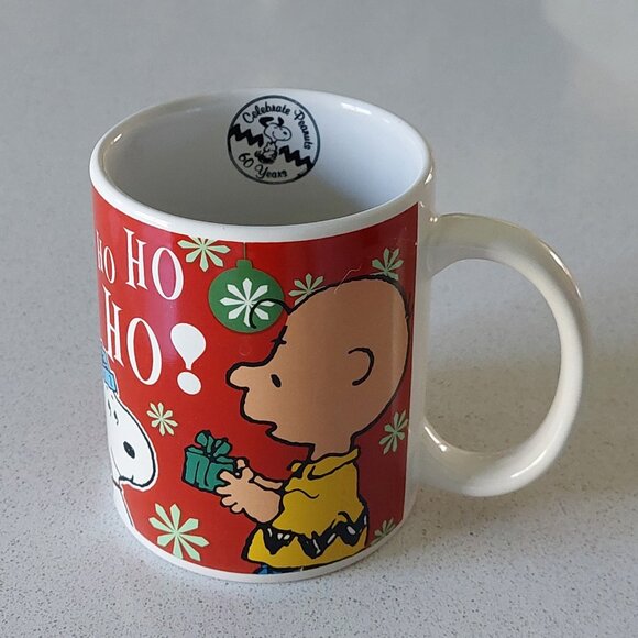 PEANUTS Charlie Brown & Snoop 60th Anniversary Collectible Holiday Mug - Picture 1 of 11